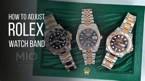 how to resize rolex watch band|adjusting Rolex oysterflex watch band.